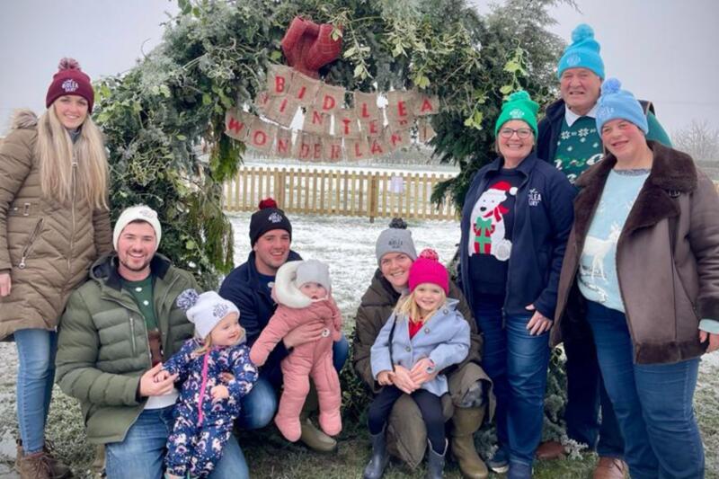The Brown Family at Bidlea Dairy